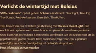 360x Bolsius theelichten 6 branduren voor €13,99 icm de scoupy actie bij Kruidvat