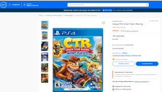 Crash Team Racing Nitro-Fueled PS4 Físico por $22.990