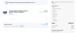 Monitor Samsung LS27B800TGUXEN Viewfinity 27 pulgadas por 360,10€