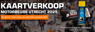 Gratis helmreiniger bij aankoop van Motorbeurs Utrecht tickets