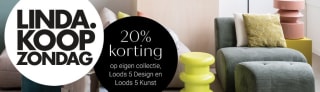 20% korting op alles van eigen collectie, Loods 5 Design en Loods 5 Kunst