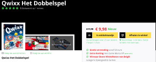 Qwixx dobbelspel voor €9,98
