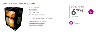 Caja Regalo Loki Marvel por 6.99€