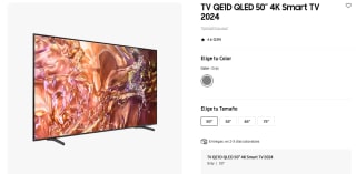 Samsung TV QE1D QLED 50” 4K Smart TV 2024 por 377,10€