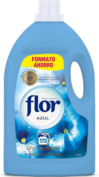 Flor 2 Suavizantes para la ropa concentrado, aroma azul total 344 dosis por 12,36€