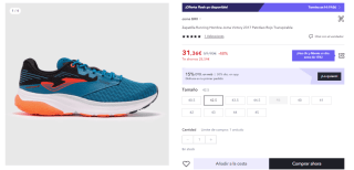 Zapatillas de Running de Hombre Joma Victory 2317 por 21.95€