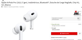 Apple Airpods Pro 2 - 2.ª generación por 265€