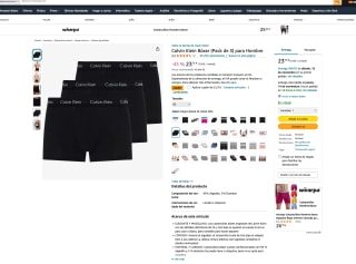 Calvin Klein Bóxer Pack de 3 por solo 18,52€