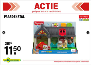 Fisher-Price Little People Paardenstal voor €11,50 bij Van Cranenbroek