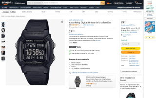 Casio reloj digital por 29,50€
