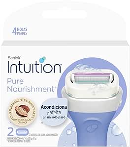 Schick Intuition Pure Nourishment Cartuchos x 2 por $58 en Amazon