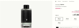 Montblanc Explorer Eau de Parfum Spray 200ml voor €47,80 bij Notino