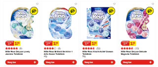 Witte Reus Toiletblokken 9 stuks voor €9,99 bij Kruidvat