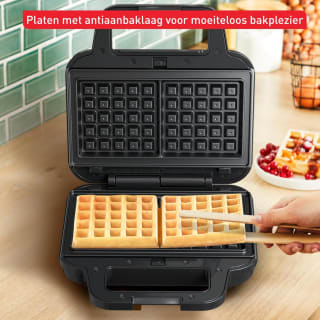 Tefal UltraCompact 3in1 SW383D - Wafel-, Tosti-ijzer & Contactgrill - 700W voor €39,99 bij Amazon