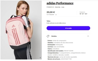 Mochila adidas Performance POWER VII por 20€