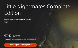 Little Nightmares voor €7,49 in de Playstation Store