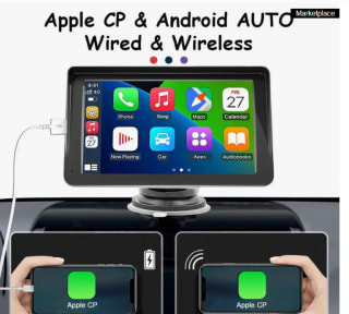 7-inch draadloze CarPlay en Android Auto met gps voor €12 bij Shein