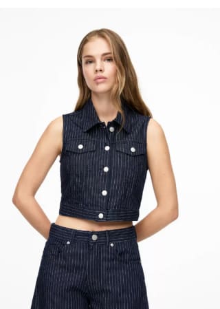 Chaleco vaquero rayas para Mujer por 9.99€
