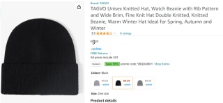 TAGVO Uniseks gebreide muts (diverse kleuren) met 35% korting