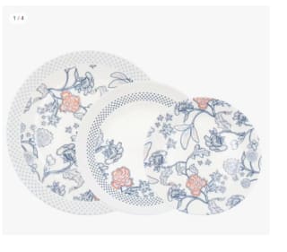 Vajilla 12 piezas opal azul Thelma Blue Arcopal por 8,27€