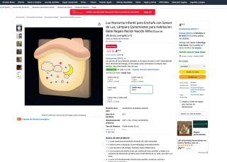 Lámpara Quitamiedos para Habitacion por solo 4,60€