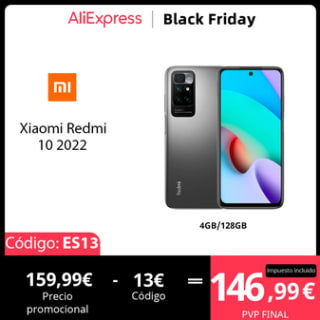Móvil Xiaomi Redmi 10 2022 a solo 129€