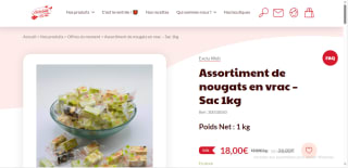Assortiment de nougats en vrac Chabert & Guillot à 18€