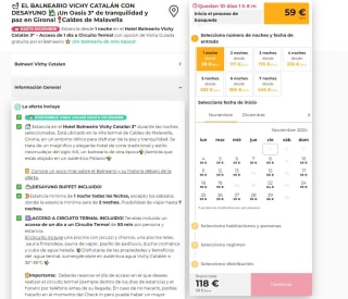 Estancia en el Hotel Balneario Vichy Catalán 3* con desayuno bufet + Acceso de 1 día a Circuito Termal con opción de Visita Guiada gratuita por el Balneario desde 59€ pxp