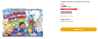 Juego Hasbro Cara splash Forzudo por 7.5€
