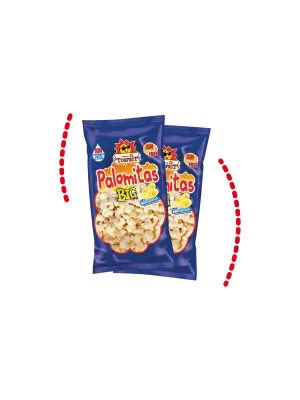 Pack 9 Bolsas de Palomitas de maíz sabor mantequilla Tosfrit 100gr por 7.77€