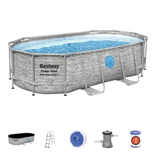 Piscina desmontable Ovalada Bestway 56714 Swim Vista 427x250x100 cm por 389,80€