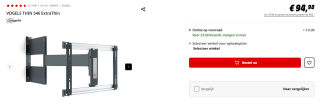 VOGELS THIN 546 ExtraThin TV muurbeugel voor €94,98 bij Mediamarkt
