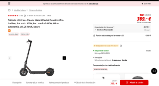 Xiaomi Electric Scooter 4 Pro 2ndGen por 369€