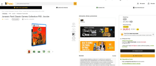 Juego Jurassic Park Classic Games Collection PS5 por 26,55€ (socios) 27,95€ no socios