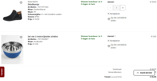 Gratis set van 3 roestvrijstalen schalen bij bestelling bij Klingel