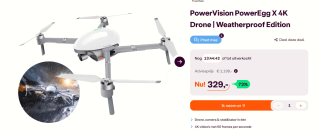 PowerVision PowerEgg X Weatherproof X 4K Drone voor €329 bij Ibood