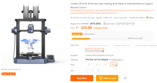 Creality CR-10 SE - 3D-printer voor €225 bij TomTop