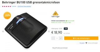 Behringer BU100 microfoon voor €18,90 bij Bax shop