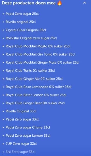 100% cashback op één blikje frisdrank via tikkie