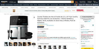 Freidora de Aire Cecotec por 67,99€