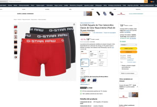 3 Calzoncillos Classic G-STAR por solo 19,97€