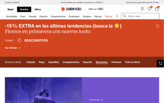 Descuento 15% en Zalando