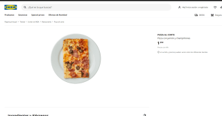 Porciones de pizza en ikea por 0,99€