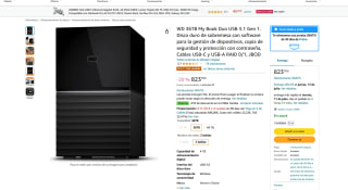 Disco duro WD 36TB My Book Duo USB 3.1 Gen 1 por solo 516€