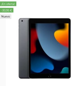 Apple Ipad 2021 64GB por 319,95€
