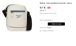 Reebok Bandolera Cincinnati por 9.99€