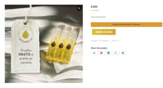 Muestras de aceite de Camelia gratis