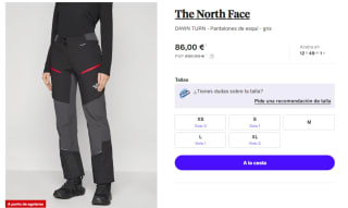Pantalones de Mujer The North Face DAWN TURN por 86€