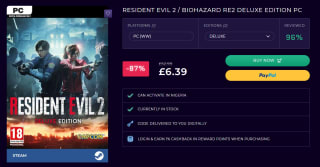 Resident Evil 2 / Biohazard RE2 Deluxe Edition PC – £6.39