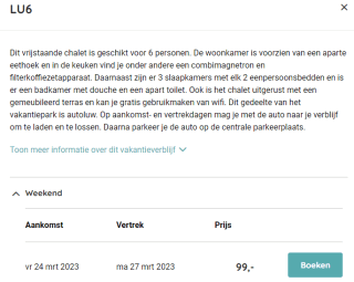 Vanaf €99 een weekend, (korte) midweek óf week weg bij Roompot